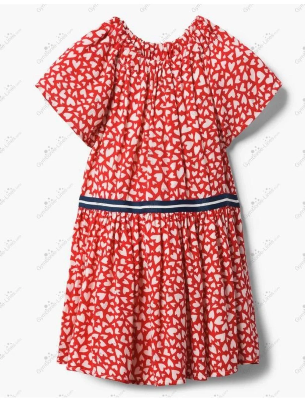 Size 7 Gymboree Short Sleeve Heart Dress